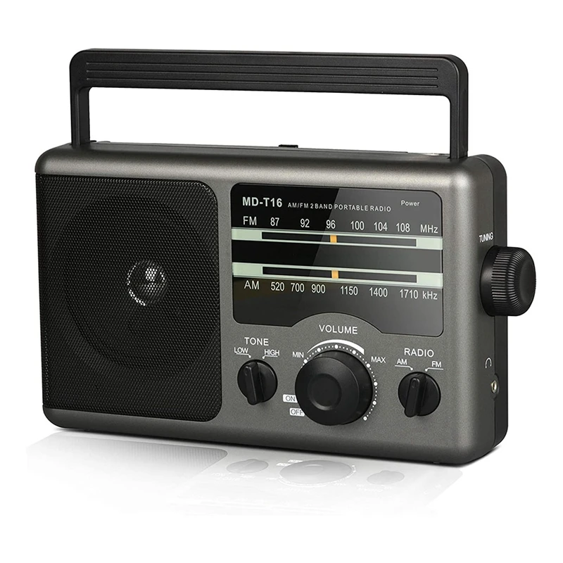 MOOL AM FM Radio Transistor Radio With Best Reception,Operated By 4 D Cell Batteries Or AC Power,Big Speaker,For Home US Plug
MOOL AM FM Radio Transistor Radio With Best Reception,Operated By 4 D Cell Batteries Or AC Power,Big Speaker,For Home US Plug