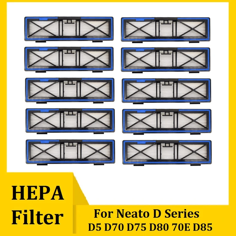 10Pcs Washable HEPA Filter Replacement For Neato Botvac Connected D Series D5 D70 D75 D80 70E D85
10Pcs Washable HEPA Filter Replacement For Neato Botvac Connected D Series D5 D70 D75 D80 70E D85