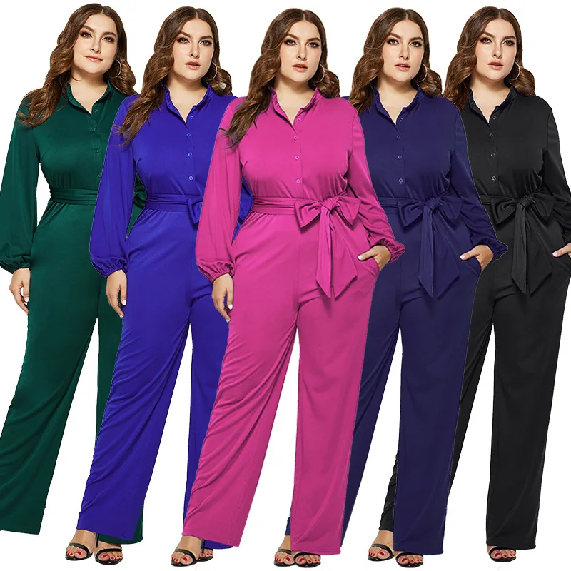 Sexy big yards dress pure color fashion leisure wide-legged pants jumpsuits vestidos elegantes para mujer
Sexy big yards dress pure color fashion leisure wide-legged pants jumpsuits vestidos elegantes para mujer