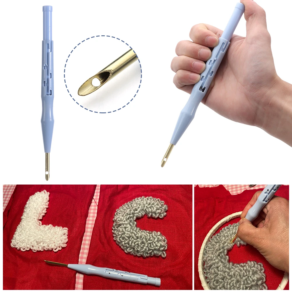 Adjustable Knitting Embroidery Pen Weaving Felting Craft Punch Needle Threader Plastic Handle DIY Tool Sewing Accessories 
Adjustable Knitting Embroidery Pen Weaving Felting Craft Punch Needle Threader Plastic Handle DIY Tool Sewing Accessories
