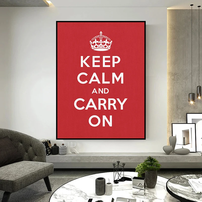 Keep Calm And Carry On Inspirational Words Canvas Paintings Posters and Prints Wall Art Picture for Living Room Home Decor
Keep Calm And Carry On Inspirational Words Canvas Paintings Posters and Prints Wall Art Picture for Living Room Home Decor