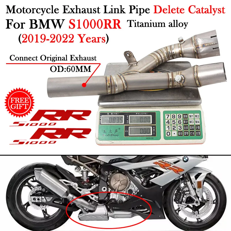 For BMW S1000RR 2019 2020 2021 2022 Motorcycle Exhaust Modify System Escape Moto Titanium Alloy Catalyst Delete Middle Link Pipe
For BMW S1000RR 2019 2020 2021 2022 Motorcycle Exhaust Modify System Escape Moto Titanium Alloy Catalyst Delete Middle Link Pipe