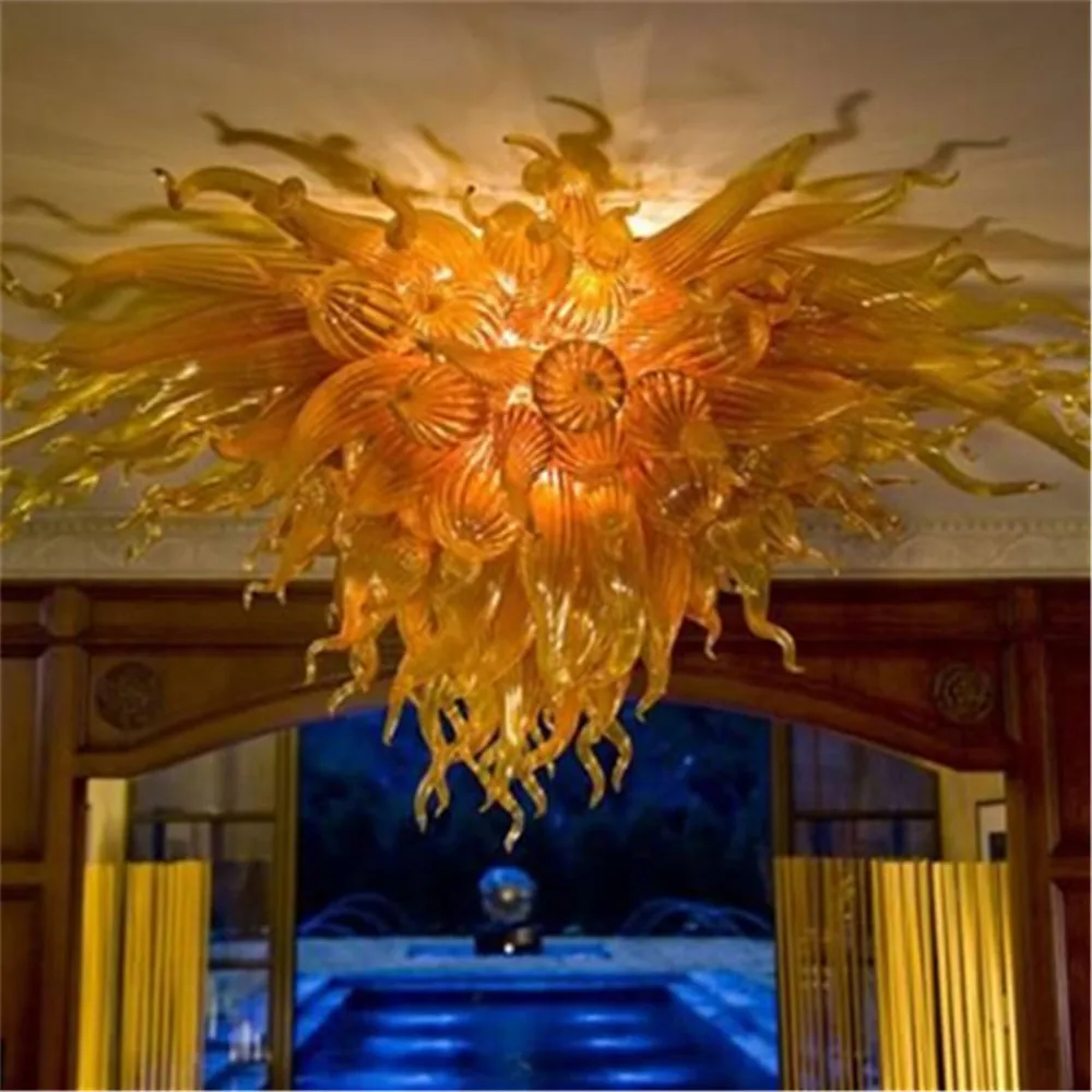 Modern Home Decor Ceiling Lights for Living Room Amber 100% Hand Blown Glass Pendant Lamps
Modern Home Decor Ceiling Lights for Living Room Amber 100% Hand Blown Glass Pendant Lamps