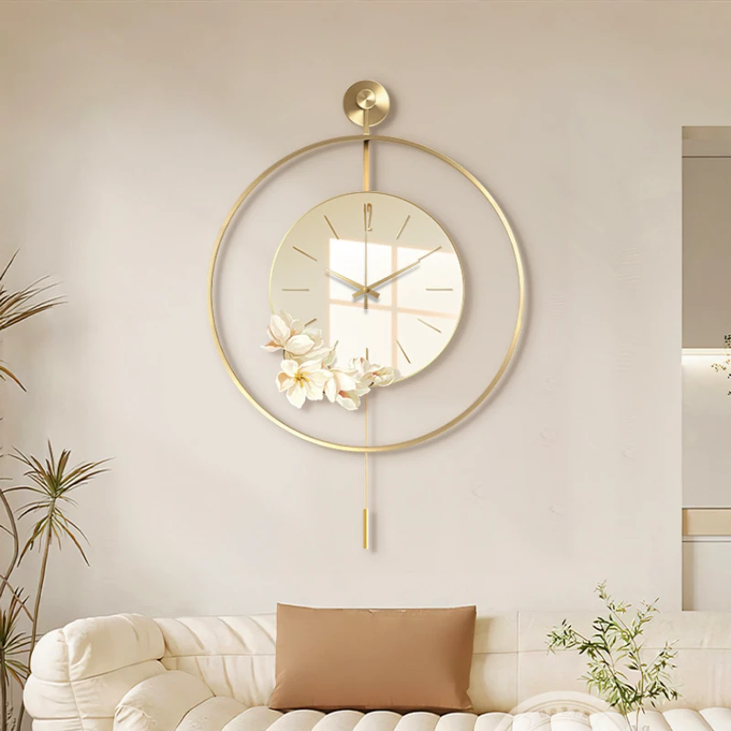 European Round Metal Wall Clock Creative Simple Flower Clock Home Living Room Dining Room Decoration Clock Home Decoration
European Round Metal Wall Clock Creative Simple Flower Clock Home Living Room Dining Room Decoration Clock Home Decoration