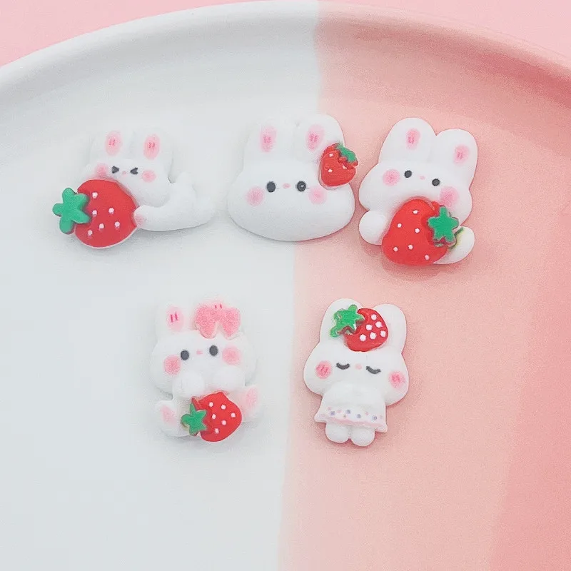 Hot Mixed Pink Lovely Strawberry Rabbit Resin Charm Flatback Stationery Manual Hairpin Phone Case Decor Material Craft Supplies
Hot Mixed Pink Lovely Strawberry Rabbit Resin Charm Flatback Stationery Manual Hairpin Phone Case Decor Material Craft Supplies