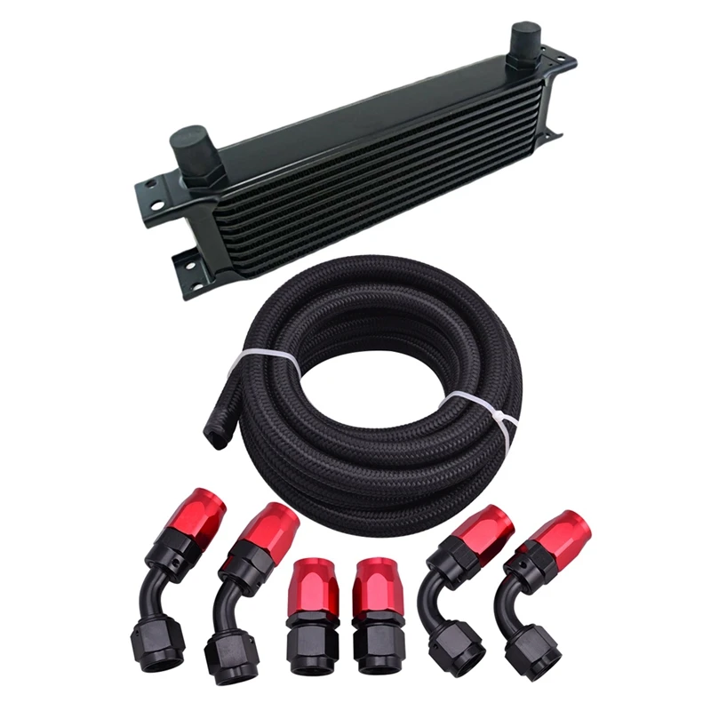 1 Set 3 Meter AN10 10AN Nylon Braided Hose+AN10 Hose End Fittings & 1 Pcs 10 Rows British Type Car Engine Oil Cooler
1 Set 3 Meter AN10 10AN Nylon Braided Hose+AN10 Hose End Fittings & 1 Pcs 10 Rows British Type Car Engine Oil Cooler