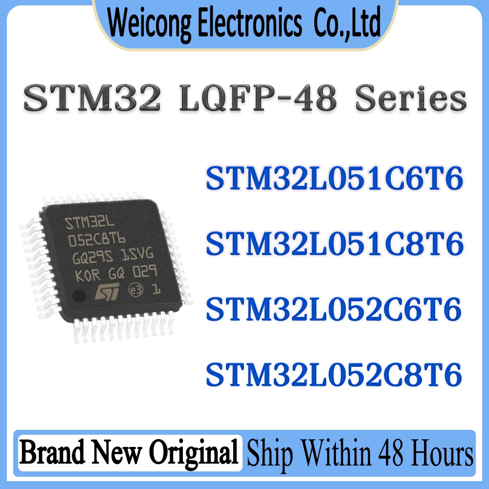 STM32L051C6T6 STM32L051C8T6 STM32L052C6T6 STM32L052C8T6 STM32L051 STM32L052 STM32L05 STM32L STM32 STM ST IC MCU Chip LQFP-48
STM32L051C6T6 STM32L051C8T6 STM32L052C6T6 STM32L052C8T6 STM32L051 STM32L052 STM32L05 STM32L STM32 STM ST IC MCU Chip LQFP-48