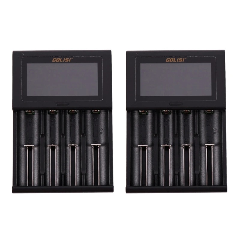 Golisi 2X I4 2.0A Intelligent Lcd Charger Intelligent Fast Battery Charger For Li-Ion 18650 26650 20700 Aa Aaa Battery
Golisi 2X I4 2.0A Intelligent Lcd Charger Intelligent Fast Battery Charger For Li-Ion 18650 26650 20700 Aa Aaa Battery