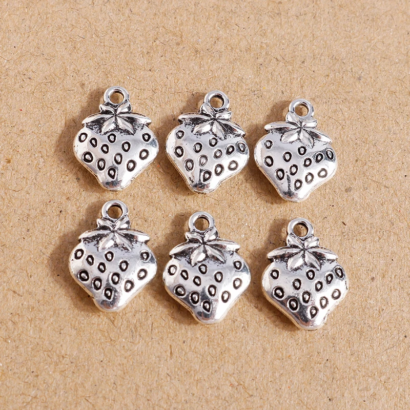 15pcs 11x15mm Cute Fruit Charms Alloy Strawberry Charms Pendants for Jewelry Making DIY Earrings Necklaces Handmade Crafts Gifts
15pcs 11x15mm Cute Fruit Charms Alloy Strawberry Charms Pendants for Jewelry Making DIY Earrings Necklaces Handmade Crafts Gifts
