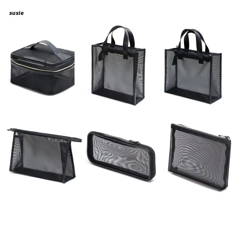 Mesh Makeup Bag Zipper Pouch Cosmetic Organizer Case Travel Toiletry Bags Organize Supplies Daily Cosmetics Accessories
Mesh Makeup Bag Zipper Pouch Cosmetic Organizer Case Travel Toiletry Bags Organize Supplies Daily Cosmetics Accessories