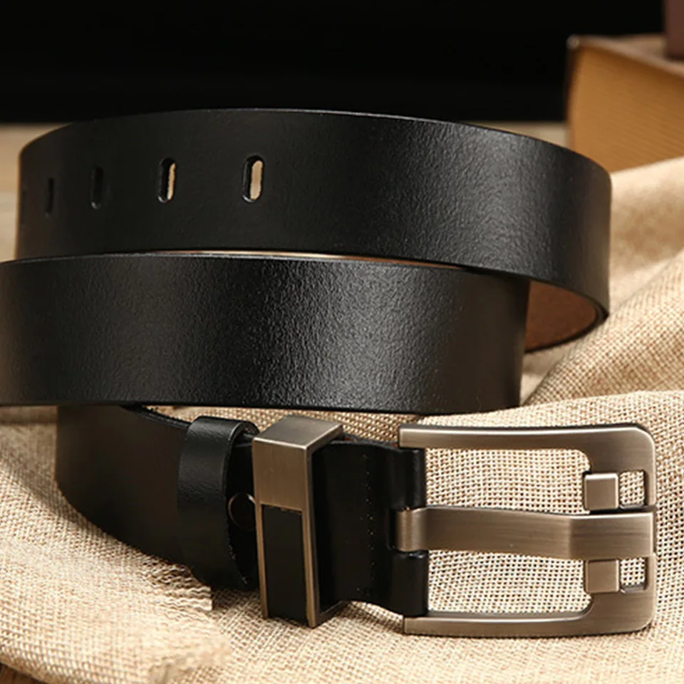 New Fashion Belts For Men European And American Retro Trend Pinhole Buckle Leather Belt Buckle Luxury Brand Leisure Business
New Fashion Belts For Men European And American Retro Trend Pinhole Buckle Leather Belt Buckle Luxury Brand Leisure Business