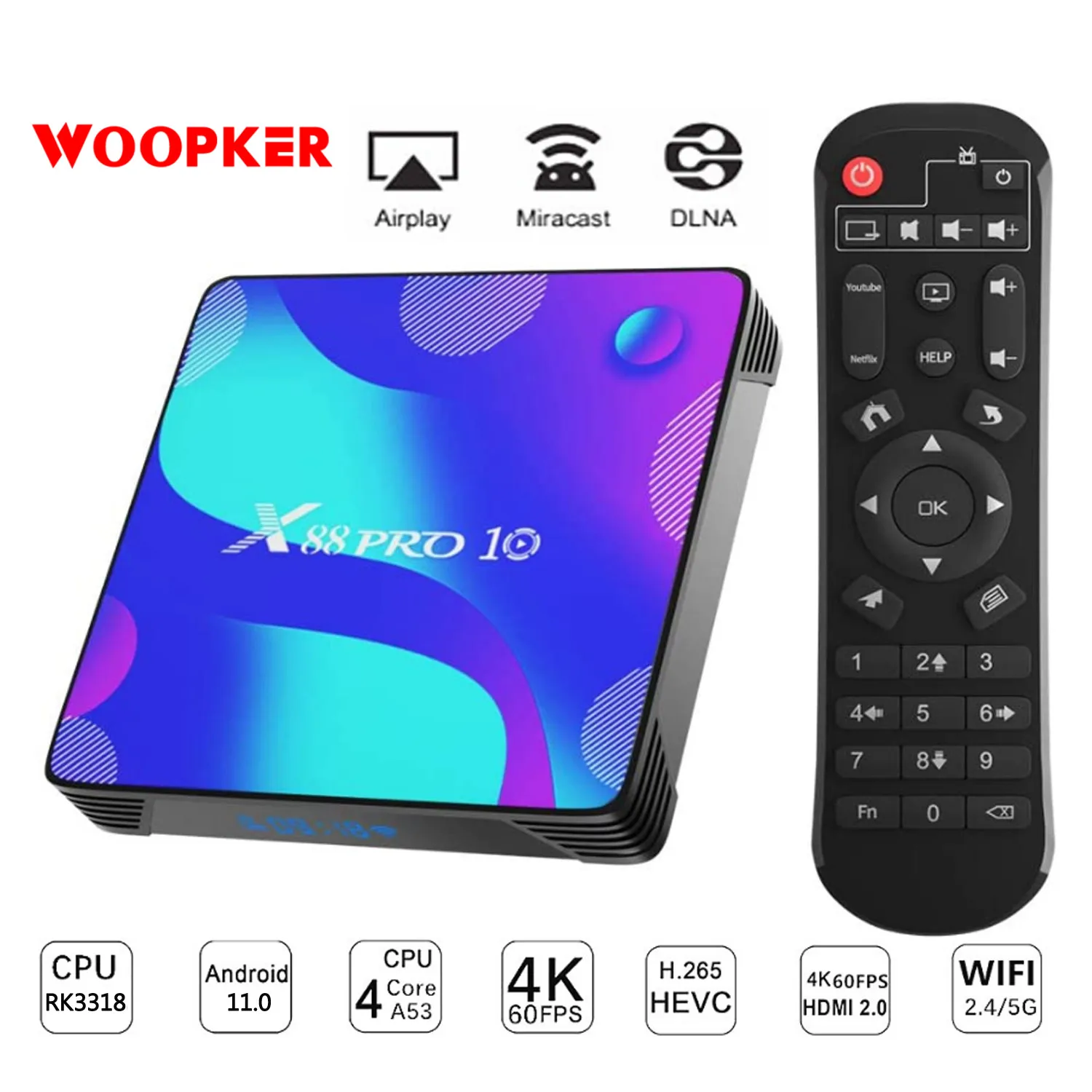 Smart TV BOX Android 11 4G 128G 2.4G&5.8G Dual Wifi 4k TV Receiver 16G32G 64G 3D Media Player Support Google Youtube Set Top Box
Smart TV BOX Android 11 4G 128G 2.4G&5.8G Dual Wifi 4k TV Receiver 16G32G 64G 3D Media Player Support Google Youtube Set Top Box
