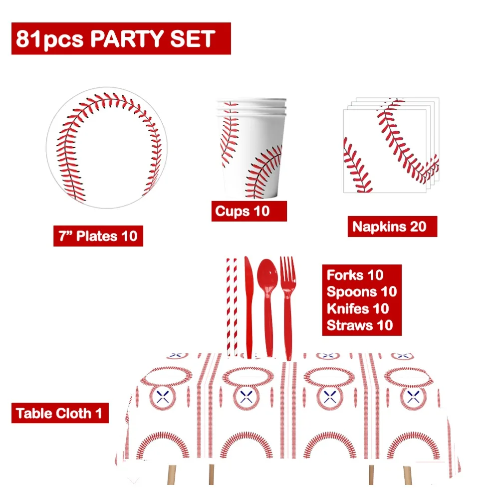 Set 81PCS Baseball Cups Napkins For Birthday Baby Shower Wedding School College Inauguration Anniversary Home Event Gatherings
Set 81PCS Baseball Cups Napkins For Birthday Baby Shower Wedding School College Inauguration Anniversary Home Event Gatherings
