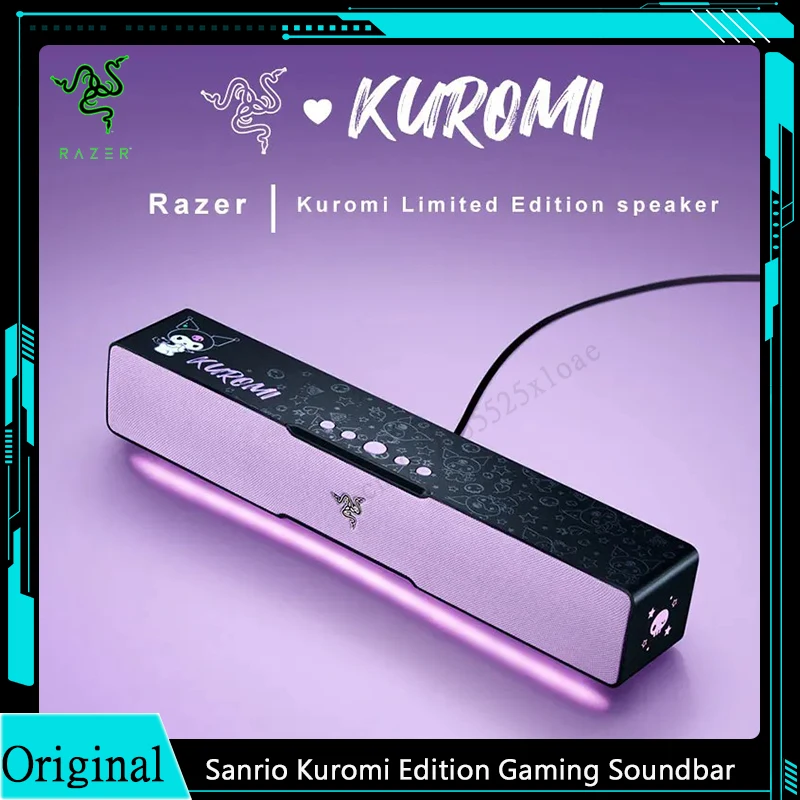 Игровая звуковая панель Razer Sanrio Kuromi Edition компактный дизайн-Chroma RGB - Bluetooth 5 0-для