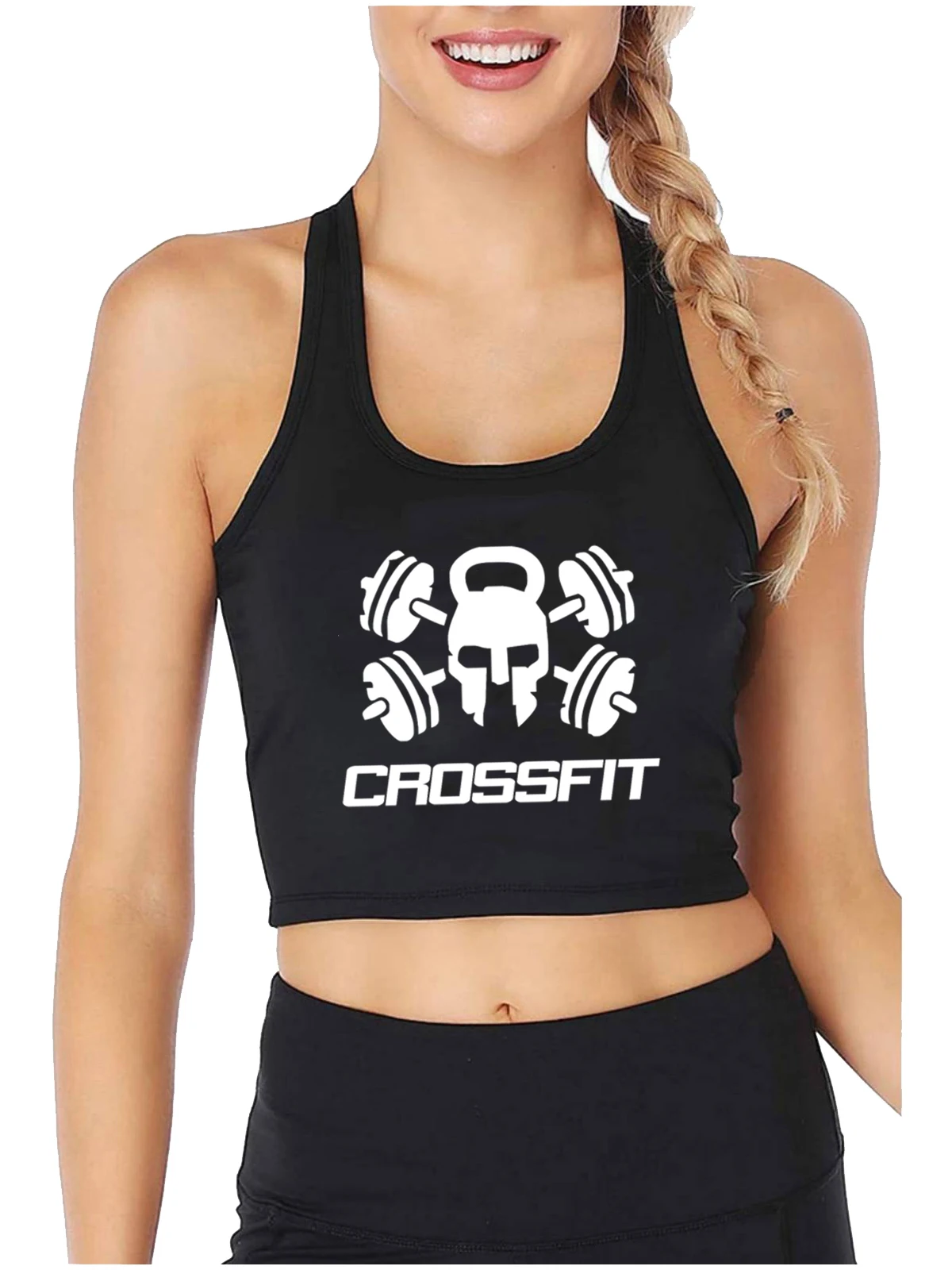 Crossfit Skull Graphics Design Sexy Slim Fit Crop Top Women's Cotton Sports Fitness Workout Tank Tops Gym Training Camisole
Crossfit Skull Graphics Design Sexy Slim Fit Crop Top Women's Cotton Sports Fitness Workout Tank Tops Gym Training Camisole