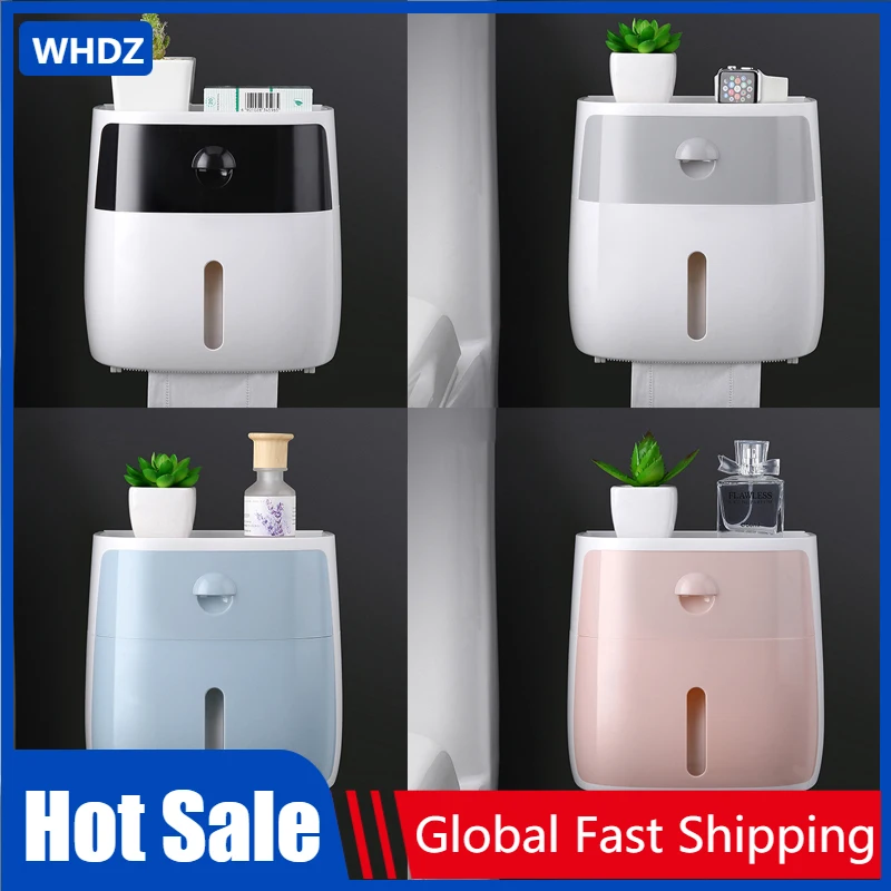 Bathroom Toilet Paper Holder Punch-free Waterproof Storage Box Toilet Paper Storage Rack Paper Towel Kitchen Storage Accessories
Bathroom Toilet Paper Holder Punch-free Waterproof Storage Box Toilet Paper Storage Rack Paper Towel Kitchen Storage Accessories