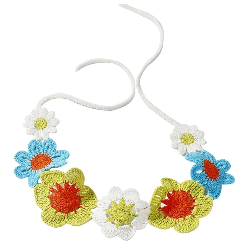 L93F Knitting Flower Hairband for Women Kerchief Headband BohoStyle Bandanas Hair Bands Elegant Female Hairpiece Decorations
L93F Knitting Flower Hairband for Women Kerchief Headband BohoStyle Bandanas Hair Bands Elegant Female Hairpiece Decorations