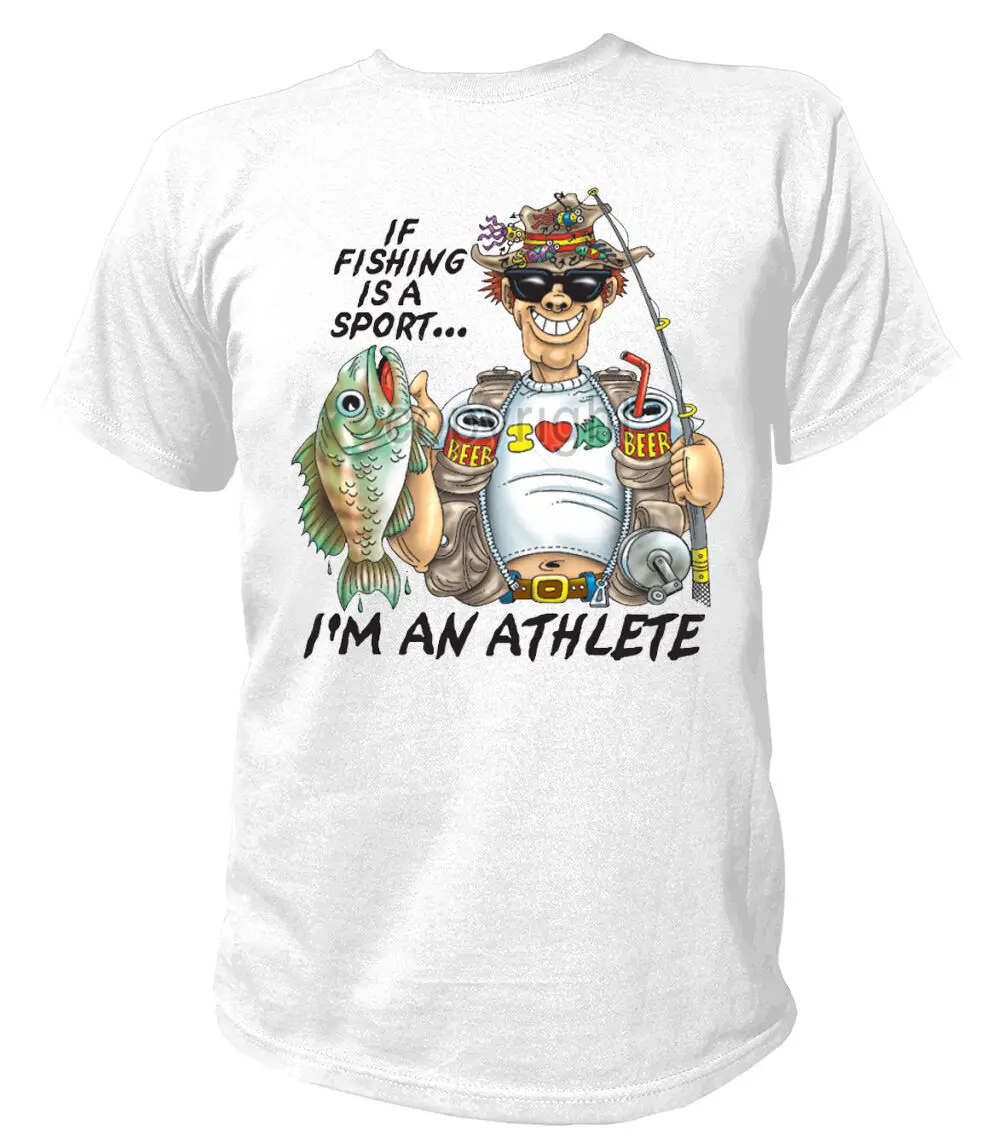 If Fishing Is A Sport I Am An Athlete. Funny Angler Fishing Gift T Shirt. New 100% Cotton Short Sleeve O-Neck T-shirt Casual Top
If Fishing Is A Sport I Am An Athlete. Funny Angler Fishing Gift T Shirt. New 100% Cotton Short Sleeve O-Neck T-shirt Casual Top