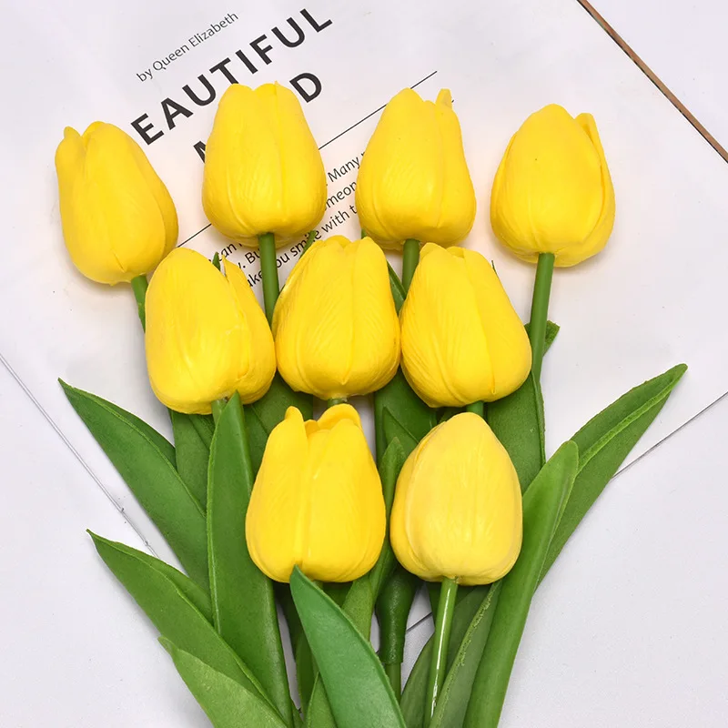 5pcs Mini Tulip Artificial Flower Feel Real Silk Flower for Home Living Room Decoration Valentine's Day Wedding Party Ornaments
5pcs Mini Tulip Artificial Flower Feel Real Silk Flower for Home Living Room Decoration Valentine's Day Wedding Party Ornaments