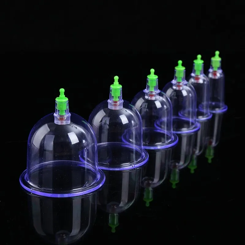 

6 PCS Vacuum Cupping Set Chinese Medical Cupping Cups Cans Suction Cup Therapy Back Body Detox Massage Anti Cellulite Massager