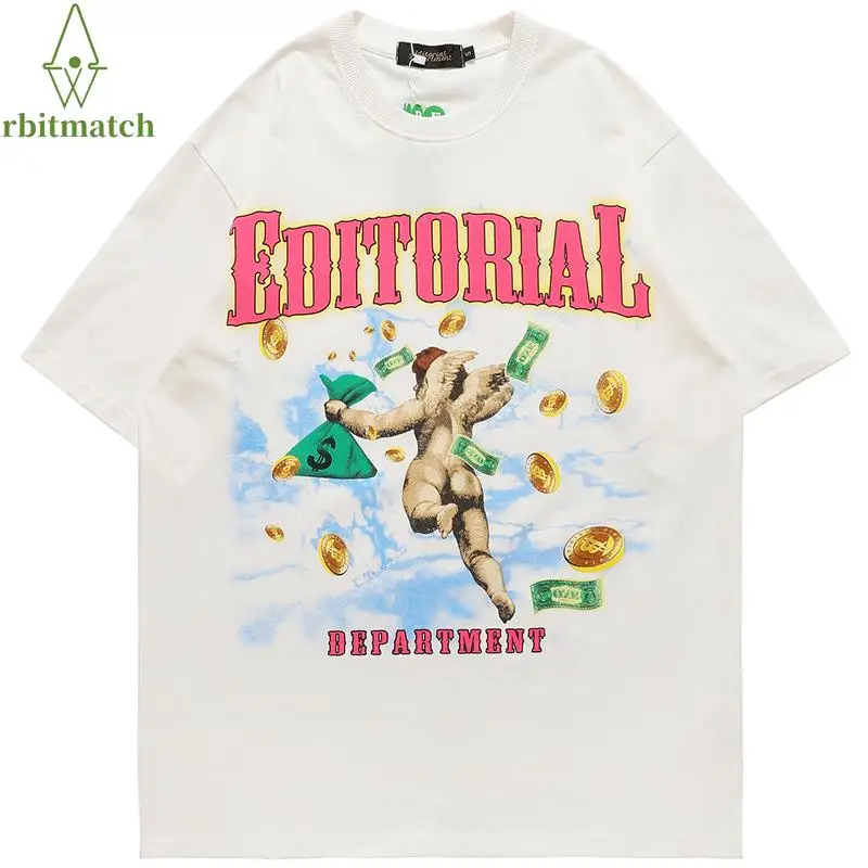 Hip Hop Streetwear T-Shirt Harajuku Angle Money Graphic T Shirt 2022 Men Cotton Loose Tshirt Summer Short Sleeve Tops Tees
Hip Hop Streetwear T-Shirt Harajuku Angle Money Graphic T Shirt 2022 Men Cotton Loose Tshirt Summer Short Sleeve Tops Tees