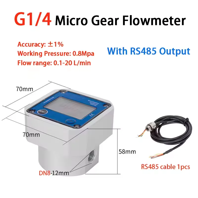 Электронный расходомер жидкости G1/4 G1/2 G3/4
Электронный расходомер жидкости G1/4 G1/2 G3/4