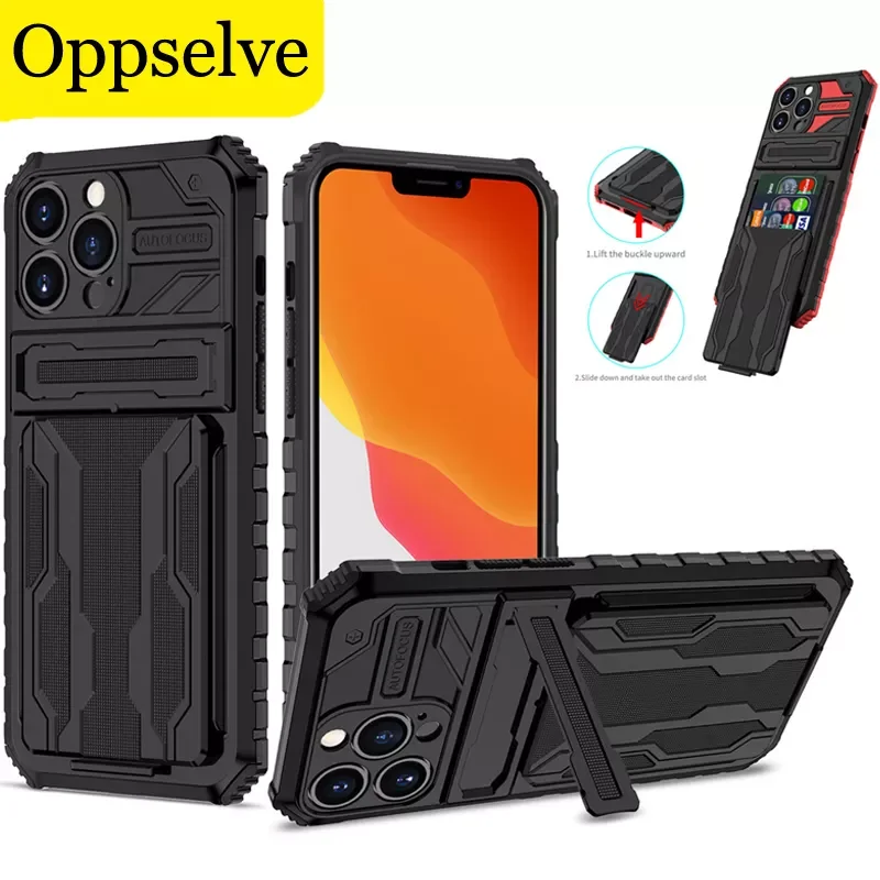 Luxury Armor Shockproof Phone Cases For iPhone 13 Pro 12 11 Pro Max XR XS Kickstand Holder Cover Military Grade Card Slot Bumper
Luxury Armor Shockproof Phone Cases For iPhone 13 Pro 12 11 Pro Max XR XS Kickstand Holder Cover Military Grade Card Slot Bumper