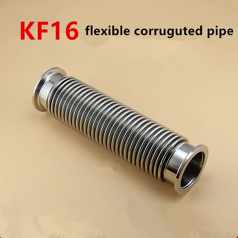 1pc KF16 Vacuum Bellows Flexible Bellows 100-1000mm Length Retractable Molded Elastic Vacuum Bellows KF16 Corruguted Pipe
1pc KF16 Vacuum Bellows Flexible Bellows 100-1000mm Length Retractable Molded Elastic Vacuum Bellows KF16 Corruguted Pipe