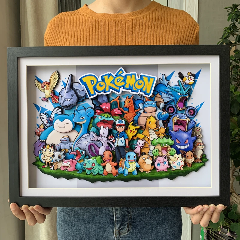Pokemon Psyduck Eevee Room Background Wall Decoration Three-dimensional Painting Comics Solid Wood Photo Frame Pikachu Pet Gift
Pokemon Psyduck Eevee Room Background Wall Decoration Three-dimensional Painting Comics Solid Wood Photo Frame Pikachu Pet Gift