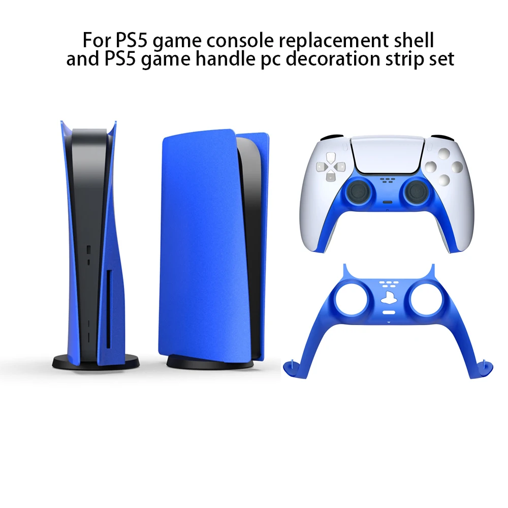 

Host Shell Blue Easy To Install Smooth High-quality Unique Design For Ps5 Console Protective Host Shell Case Abspc Anti-scratch