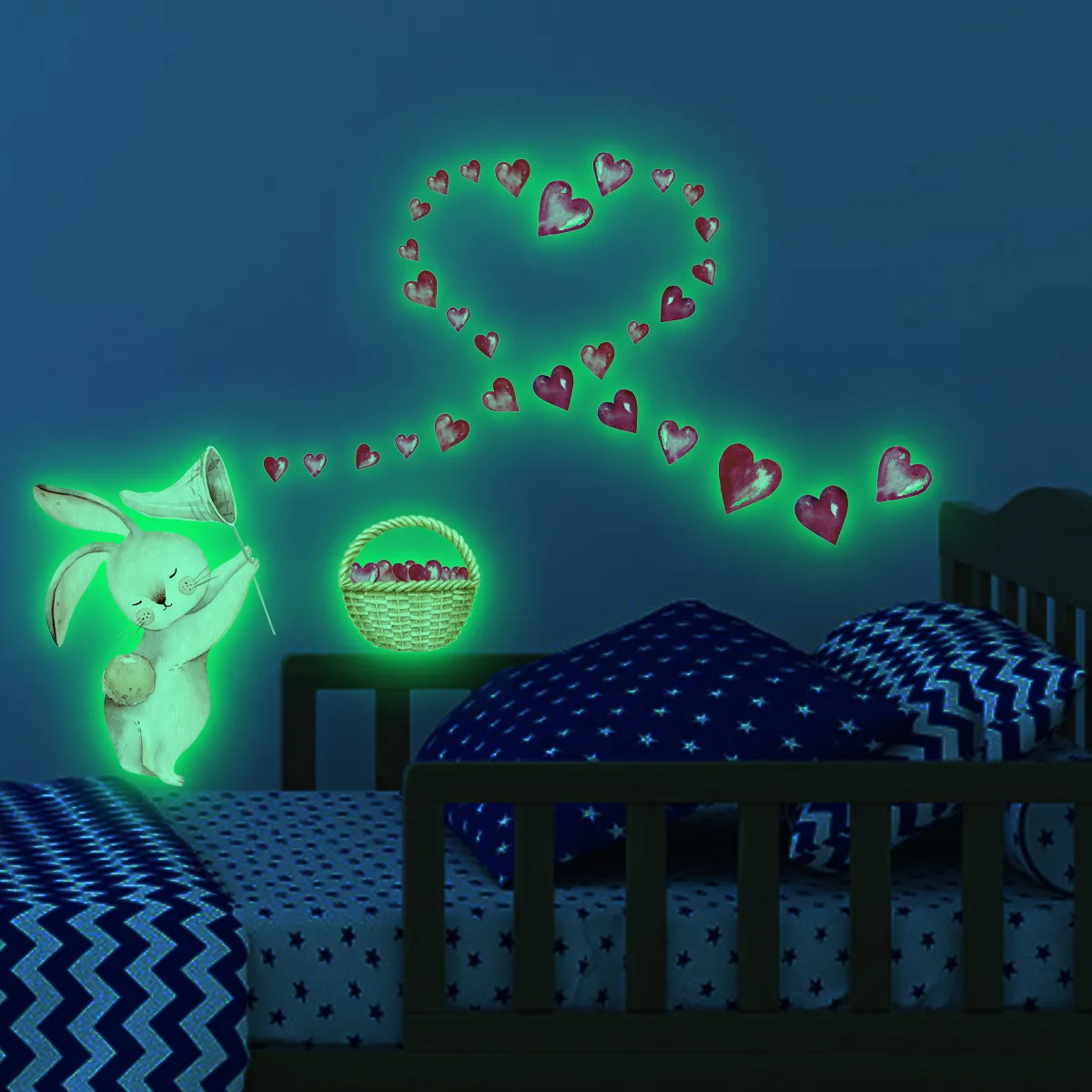 Girls Room Decoration Kawaii Wall Sticker Cute Anime Rabbit Love Luminous Stickers Children's Bedroom Living Room Decor Supplies
Girls Room Decoration Kawaii Wall Sticker Cute Anime Rabbit Love Luminous Stickers Children's Bedroom Living Room Decor Supplies