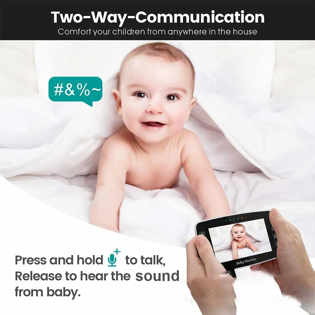 Baby Camera Wireless 2 4GHz Room Walkie Talkie Audio Alarm Privacy Security Webcam Wide Range Adjustable Device EU Plug
Baby Camera Wireless 2 4GHz Room Walkie Talkie Audio Alarm Privacy Security Webcam Wide Range Adjustable Device EU Plug