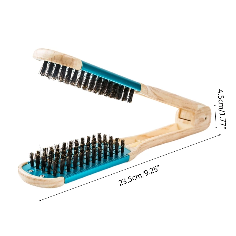 11UF Boar Bristles Clamp Hair Brush Straightener Double Sided Straightening Brushes Vent Hair Brush for Wet Dry Natural Hair
11UF Boar Bristles Clamp Hair Brush Straightener Double Sided Straightening Brushes Vent Hair Brush for Wet Dry Natural Hair