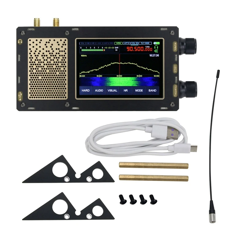 MOOL Malachite-DSP1 SDR короткая волна 3,5 c дюйма 50 кГц-2 ГГц Малахит DSP SDR радиоприемник с расширенной версией для 2 антенн
MOOL Malachite-DSP1 SDR короткая волна 3,5 c дюйма 50 кГц-2 ГГц Малахит DSP SDR радиоприемник с расширенной версией для 2 антенн