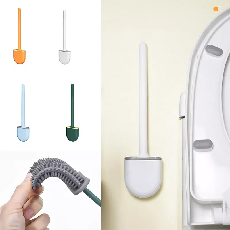 Brush With Holder Set Long Handled Silicone Toilet Cleaner Brush Wall Mounted Wc Toilet Bathroom Accessories
Brush With Holder Set Long Handled Silicone Toilet Cleaner Brush Wall Mounted Wc Toilet Bathroom Accessories