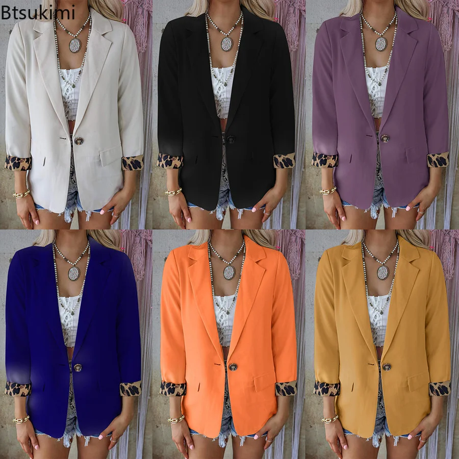 Spring Autumn Blazer Suits for Women Office Wear Jackets Ladies Clothing Leopard Design Long Sleeve Casual Jackets Coats Woman
Spring Autumn Blazer Suits for Women Office Wear Jackets Ladies Clothing Leopard Design Long Sleeve Casual Jackets Coats Woman