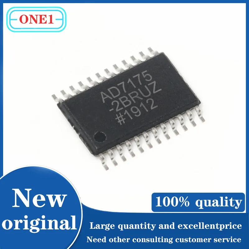 1PCS/lot Chip New original AD7175-2BRUZ AD7175-2 AD7175 IC ADC 24BIT SIGMA-DELTA 24TSSOP 
1PCS/lot Chip New original AD7175-2BRUZ AD7175-2 AD7175 IC ADC 24BIT SIGMA-DELTA 24TSSOP