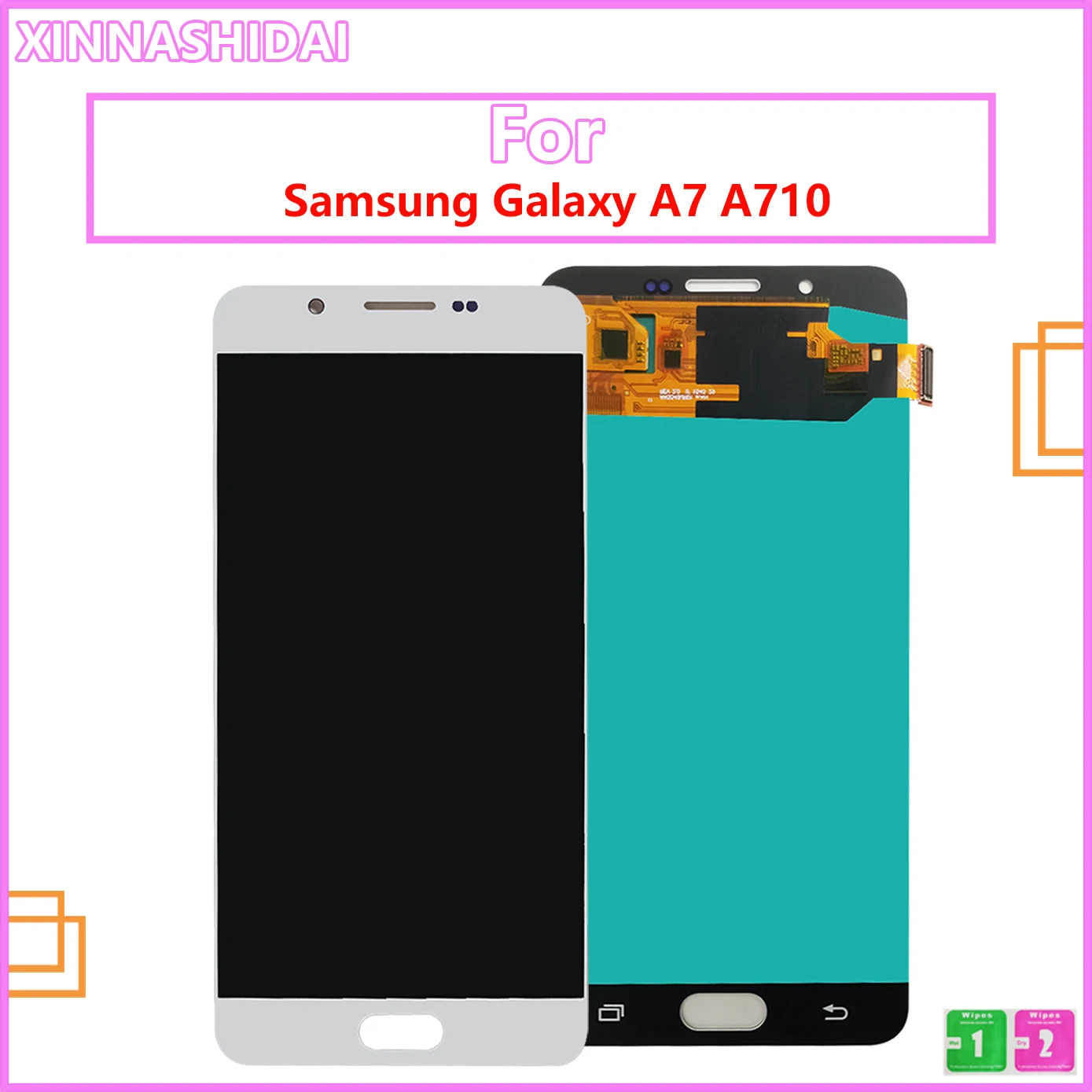 ЖК-дисплей с сенсорным экраном А7 для Samsung Galaxy A7 2016 A710 A710F A710M AMOLED | Мобильные