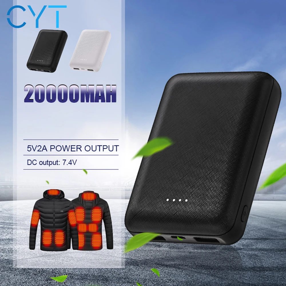 LMC 20000mAh Power Bank Portable USB Charger Fast Charging External Battery Pack For Heat Vest Jacket Scarf Sock Glove Equipment
LMC 20000mAh Power Bank Portable USB Charger Fast Charging External Battery Pack For Heat Vest Jacket Scarf Sock Glove Equipment