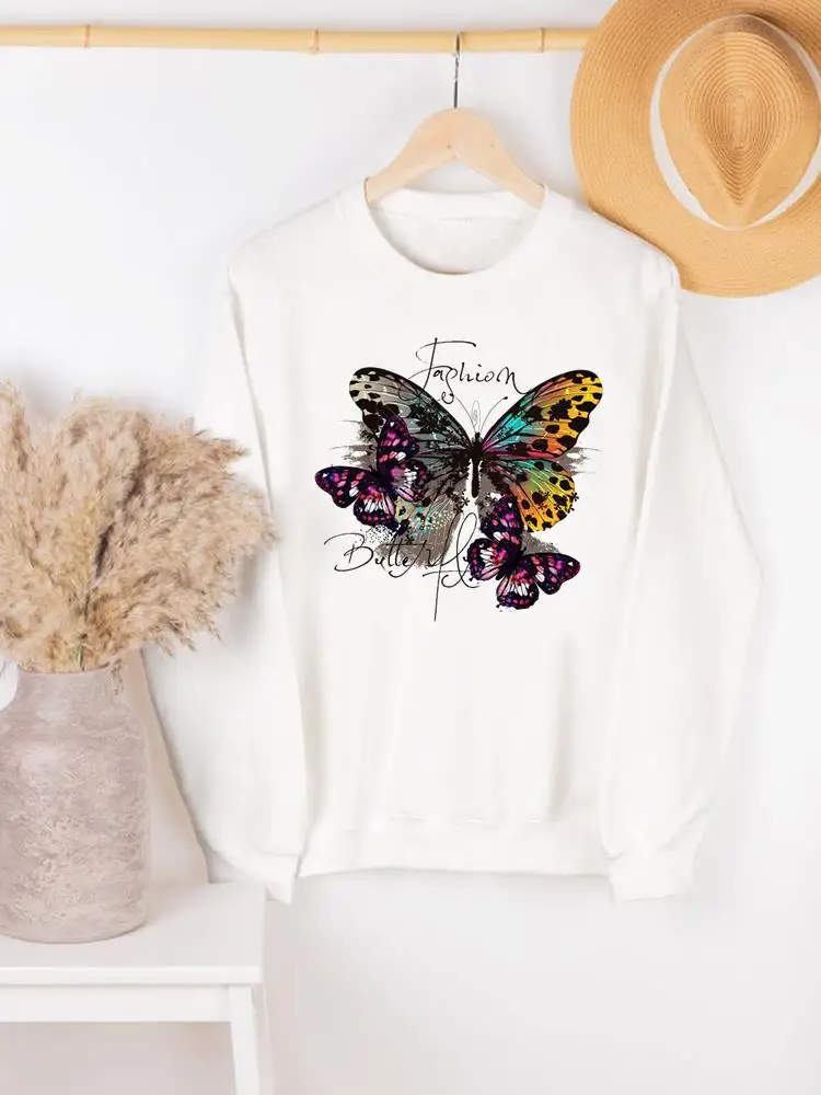 Butterfly Lovely Trend Cute Pullovers Women Clothing Ladies Woman Autumn Spring Print Female Hoodies Casual Graphic Sweatshirts 
Butterfly Lovely Trend Cute Pullovers Women Clothing Ladies Woman Autumn Spring Print Female Hoodies Casual Graphic Sweatshirts