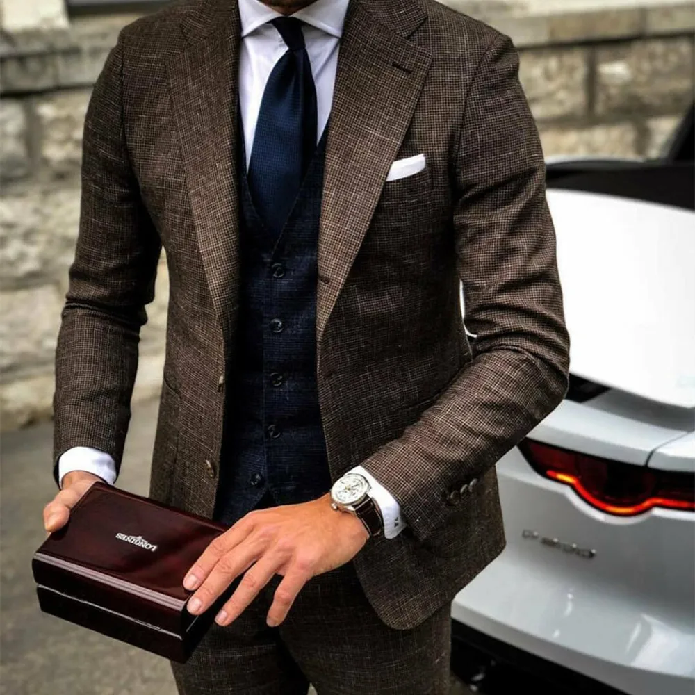 2022 Business Suits for Men Tuxedo 3Piece Slim Fit Terno Masculino Man Groomsmen Blazers Plus Size Prom Party Bridegroom Outfit
2022 Business Suits for Men Tuxedo 3Piece Slim Fit Terno Masculino Man Groomsmen Blazers Plus Size Prom Party Bridegroom Outfit