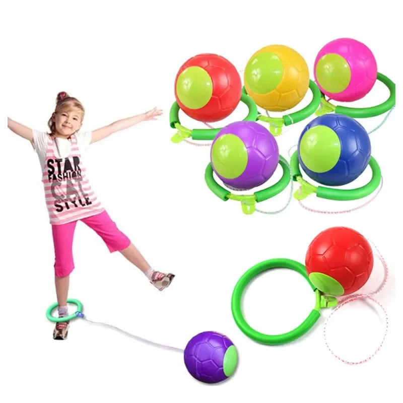 

1Pc Skip Ball Outdoor Fun Toy Ball Classical Skipping Toy Exercise Coordination and Balance Hop Jump Playground May Toy Ball