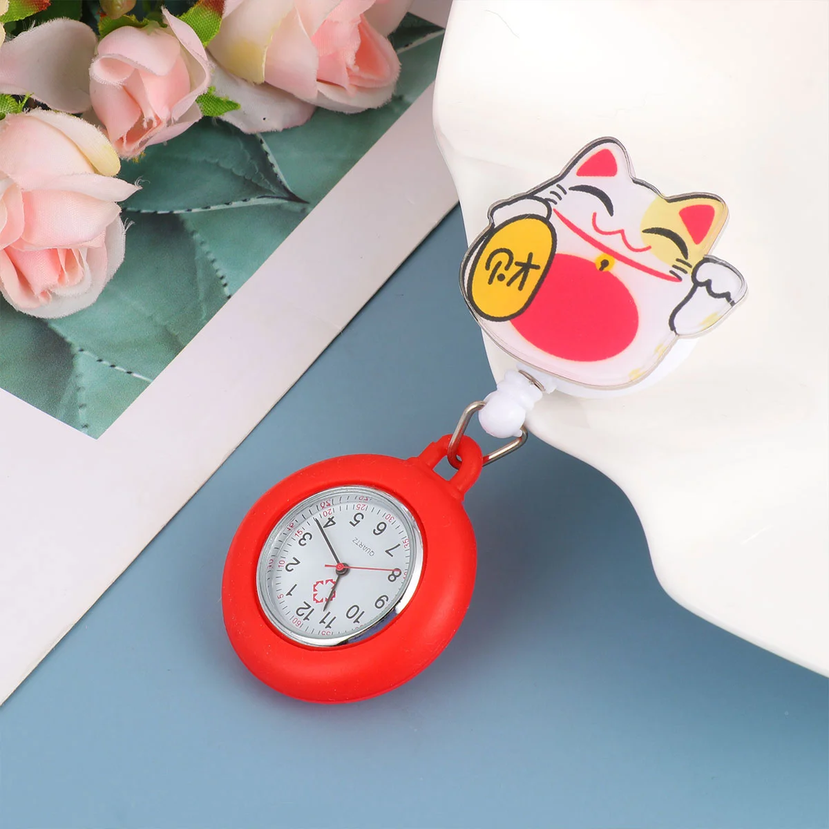 Retractable Nurse Watch, Cartoon Clip- on Hanging Nurse Fob Watch, Pocket Watch with Silicone Cover
Retractable Nurse Watch, Cartoon Clip- on Hanging Nurse Fob Watch, Pocket Watch with Silicone Cover