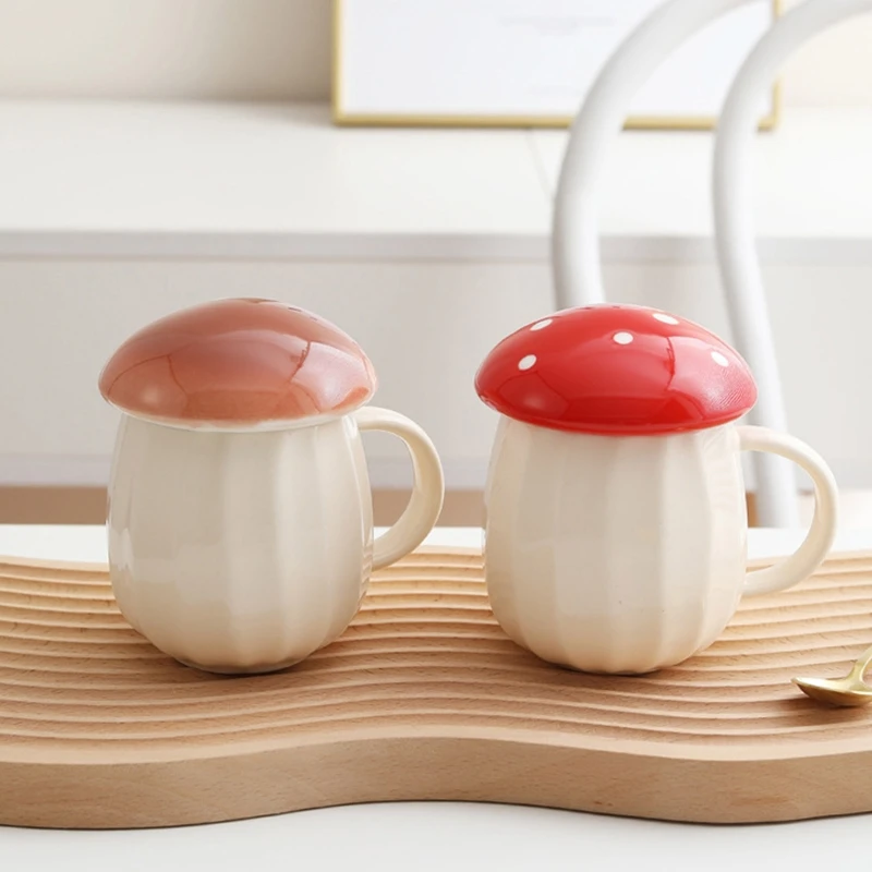 With Lid Handle for Home Office Funny Ceramic Mushroom Mug Lovely Cups Mushroom Shape Cup Milk Coffee Mug Coffee Mug Tea Cup 
With Lid Handle for Home Office Funny Ceramic Mushroom Mug Lovely Cups Mushroom Shape Cup Milk Coffee Mug Coffee Mug Tea Cup