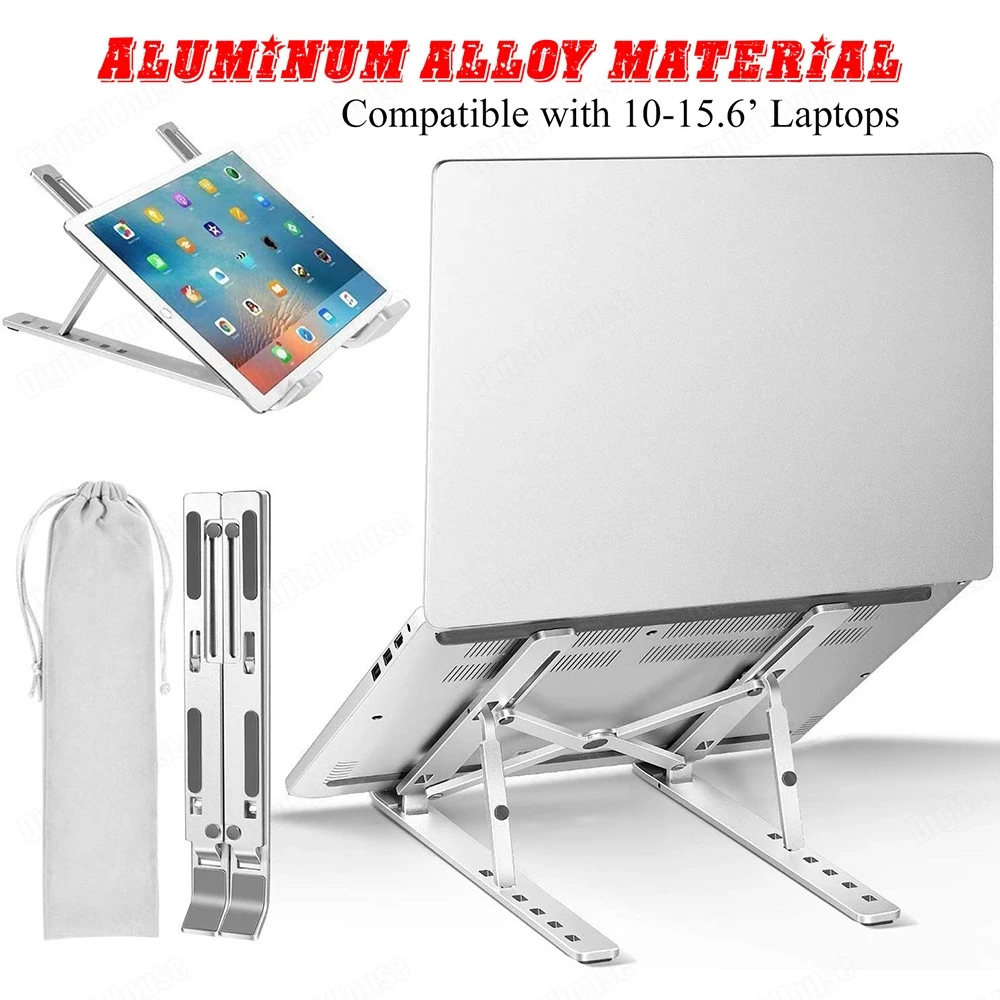 Laptop Stand Adjustable Aluminum Laptop Computer Tablet Stand Foldable Portable Desktop Holder Compatible with MacBook Air Pro,
Laptop Stand Adjustable Aluminum Laptop Computer Tablet Stand Foldable Portable Desktop Holder Compatible with MacBook Air Pro,