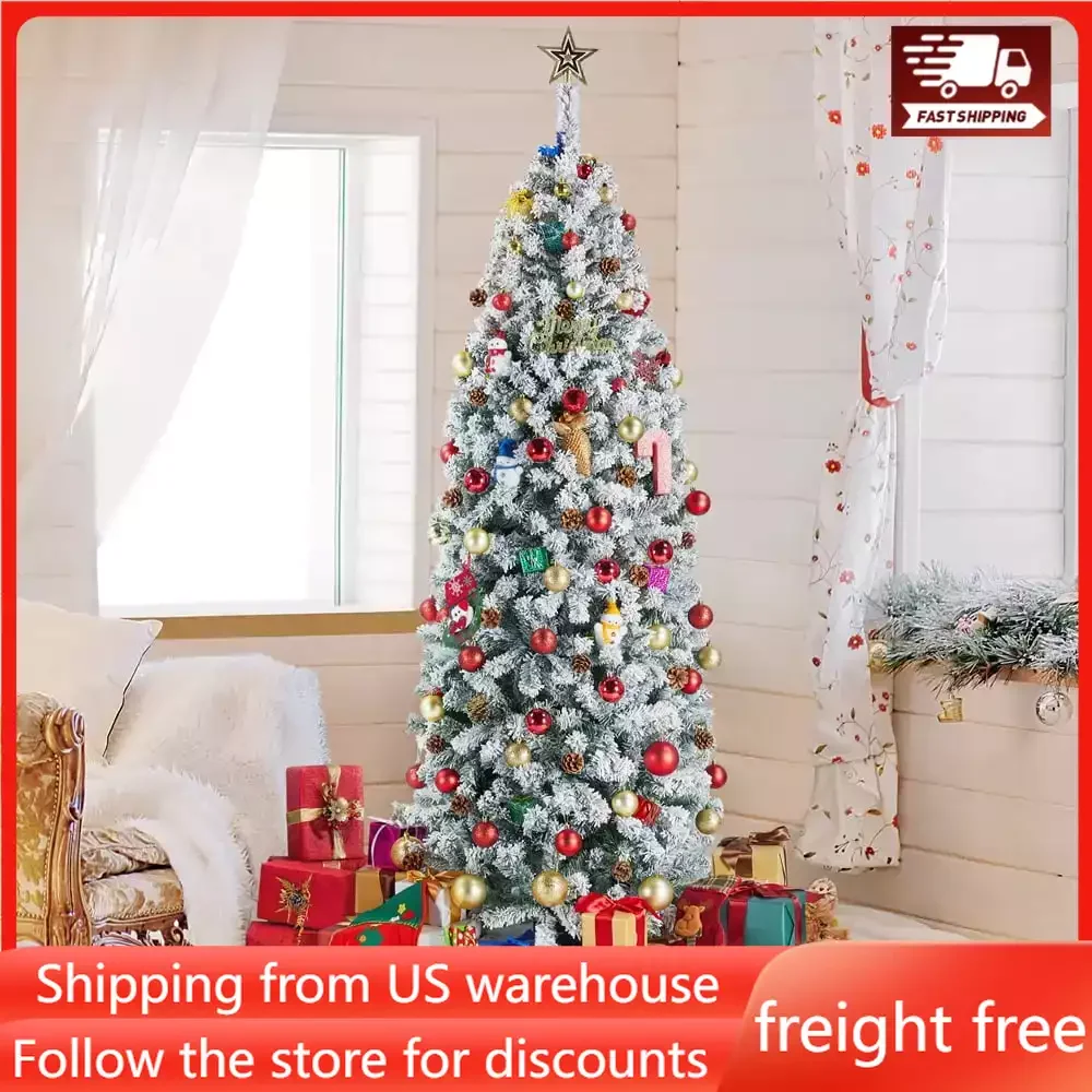Green Snow Frosted Flocked Pencil Shape Artificial Christmas Tree New Year New Year 2024 Decoration 6' Pines Trees Decorations
Green Snow Frosted Flocked Pencil Shape Artificial Christmas Tree New Year New Year 2024 Decoration 6' Pines Trees Decorations