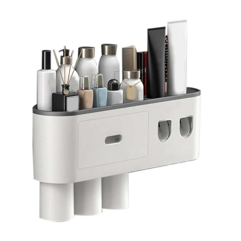 Magnetic Adsorption Inverted Toothbrush Holder Double Automatic Toothpaste Squeezer Dispenser Storage Rack
Magnetic Adsorption Inverted Toothbrush Holder Double Automatic Toothpaste Squeezer Dispenser Storage Rack