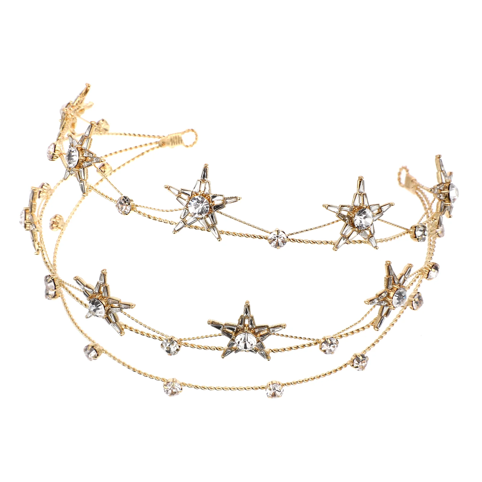 Star Wedding Headband Wedding Tiara Bride Wedding Hair Vine Tiara Headband Hair Jewelry for ( Golden )
Star Wedding Headband Wedding Tiara Bride Wedding Hair Vine Tiara Headband Hair Jewelry for ( Golden )