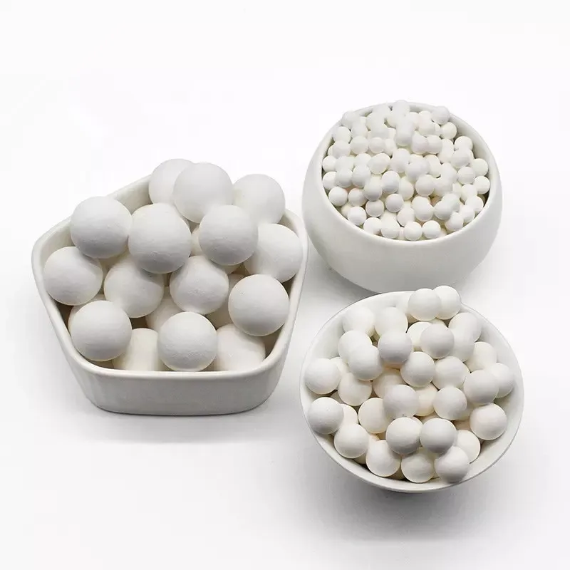 Chinese Factory Alumina Desiccant Balls Activated Alumina Ball for Water Treatment Defluoridation Adsorbent 
Chinese Factory Alumina Desiccant Balls Activated Alumina Ball for Water Treatment Defluoridation Adsorbent