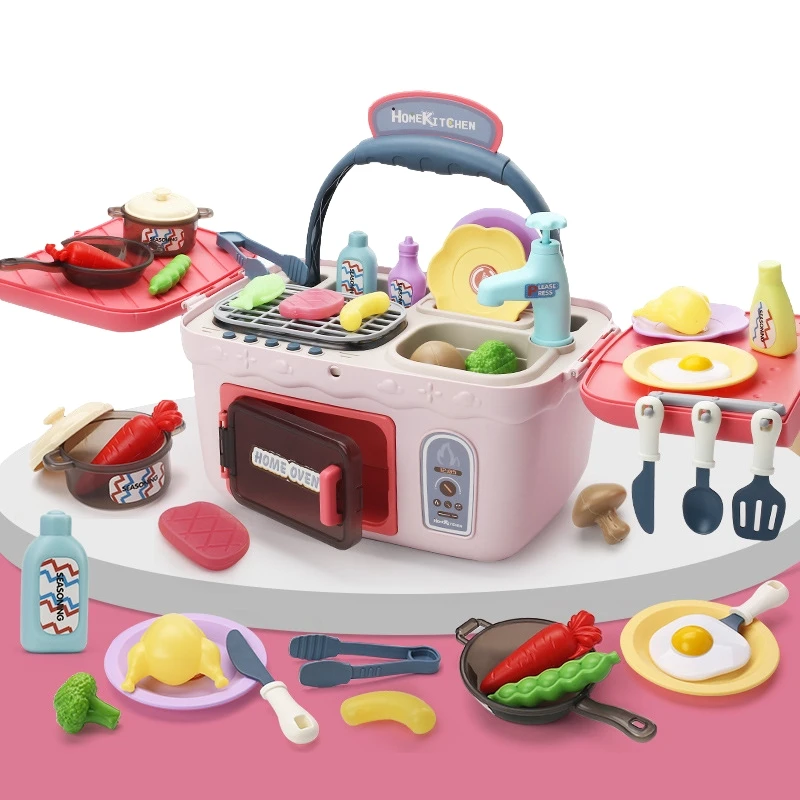 Children's Simulation Kitchen Toy Set Can Be Out Of Water Simulation Barbecue Kitchen Utensils Oven Children Play House Toys
Children's Simulation Kitchen Toy Set Can Be Out Of Water Simulation Barbecue Kitchen Utensils Oven Children Play House Toys